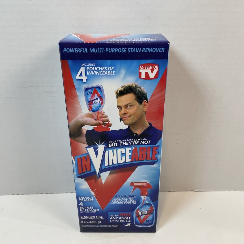 InVinceable Stain Remover 9oz Blue Multi-Purpose Cleaner Laundry Booster